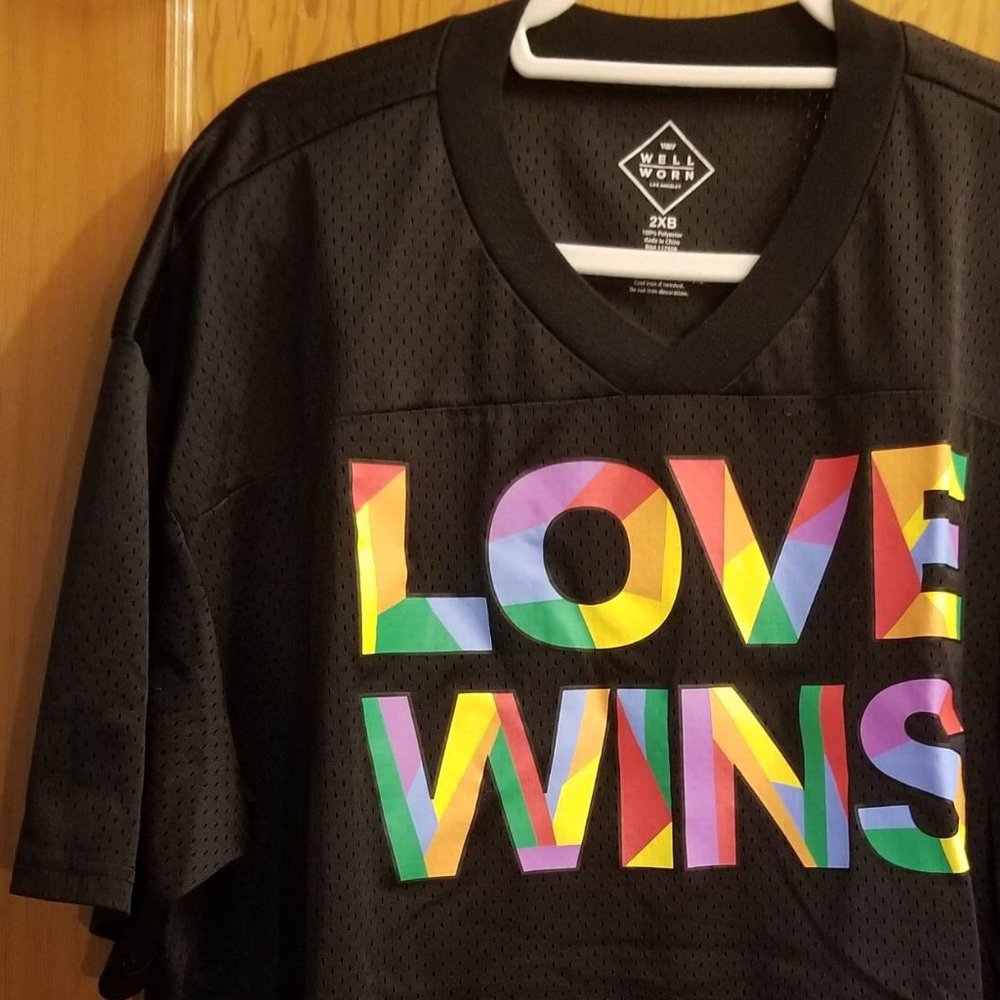 Love Wins Rainbow Pride Cropped Jersey